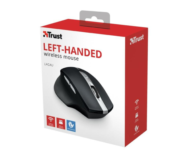Trust Lagau Left-handed Wireless Mouse - 482959 - zdjęcie 2